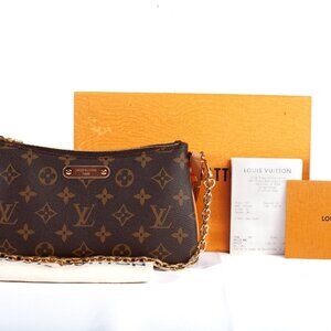 Authentic Louis Vuitton Monogram Canvas Liv Pochette
